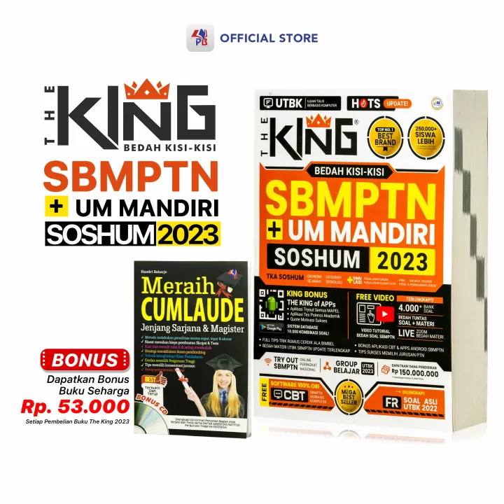 Buku The King Sbmptn 2023 Bedah Kisi Kisi Sbmptn Um Mandiri Soshum