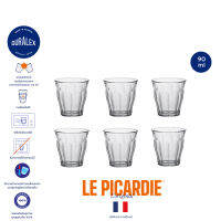 Duralex Picardie 90 ml (6 ใบ) แก้วน้ำ  แก้วกาแฟ แก้วชา แก้วน้ำ everyday glass แก้ว tempered glass