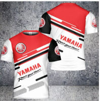 2023 แขนสั้นผู้ชายรุ่นใหม่ T เสื้อยืดฤดูร้อนวัยรุ่นลำลองผู้ชาย T เสื้อ Yamaha Cycling Top Tee