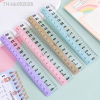 ✓▧ 15cm Creative Transparent Straight Ruler Korean Stationery Student Measuring Ruler Drawing Tool School Supplies Kids Gift Office