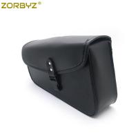 ZORBYZ Motorcycle Black Faux Leather Saddlebags Saddle Bags Luggage Bag For Harley Sportster XL 883 1200