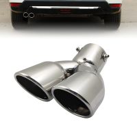 Car exhaust pipe for 2012 Honda CRV Lexus SUV Sonata 8 Highlander stainless steel bright silver muffler tail throat decoration