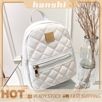 hanshi [2023 new HOT FASHION] lazlook กระเป๋าเป้สะพายหลังสำหรับผู้หญิงขนาดเล็กหนัง PU ใช้งานได้หลากหลายกระเป๋าสะพายหลังไปโรงเรียน