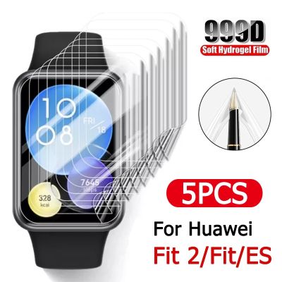 1-5pcs Soft Hydrogel Film for Huawei Watch Fit 2 Fit ES TPU Full Screen Protector HD Smart Watch Explosion Proof Protective Film