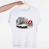 เสื้อยืดอะนิเมะญี่ปุ่นพิมพ์ลายดริฟท์ผู้ชาย S ฤดูร้อน Ae86