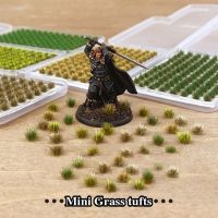 104Pcs Mini Grass Tuft Artificial Grass Cluster Modeling Static Micro Landscape Simulation Static Building Sand Table Material Nails  Screws Fasteners