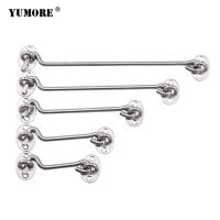 【CW】 YUMORE 3-16 Inches Cabin Crescent Window Lock With Safety Door Latch Silent Catch Holder Screws