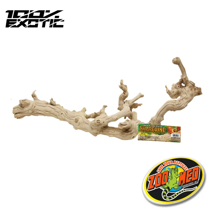Zoomed Sandbiasted Grapevine Large For Reptile Terrarium Accessories