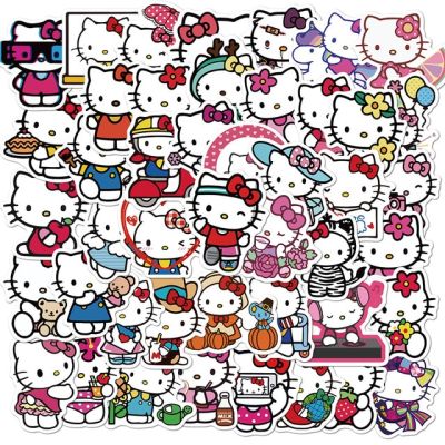 Mix Hello Kittys Stickers 3D Kuromi Melodys Sanrio Anime Sticker Suitcase Laptop Skateboard Luggage Phone Cartoon Decal