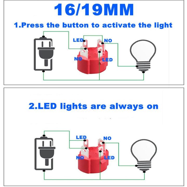 10a-20a-15a-กันน้ำได้สวิตช์กระดุมโลหะกระแสไฟสูง16mm19mm22mm-รถยนต์-led-สวิตช์รีเซ็ตแบบล็อกตัวเอง3v5v6v12v24v220v