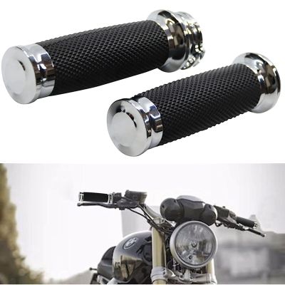 Universal 1In Hand Grips 25Mm Hand Grips for Harley Touring Sportster 883 1200 XR for Suzuki Black