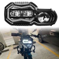 ปั่นจักรยาน♀ไฟฟน้า LED สำหรับมอเตอร์ไซค์ BMW F800R F700GS F650GS F800GS ผจญภัยที่เปลี่ยนไฟหน้าจักรยานยนต์สีดำ