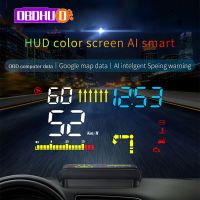 OBDHUD M15 Head Up Display OBD2 Car HUD Speed Mileage Time Fuel Consumption Projector Auto Electronic Accessories Navigation HUD