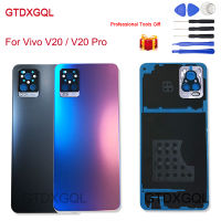 Original NEW Glass Back Door Cover For Vivo V20 V20 Pro Rear Battery Housing Mobile Phone Case Replacement Spare Parts