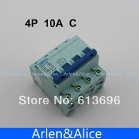 4P 10A 240V/415V  Circuit breaker MCB C TYPE 4 Poles Electrical Circuitry Parts