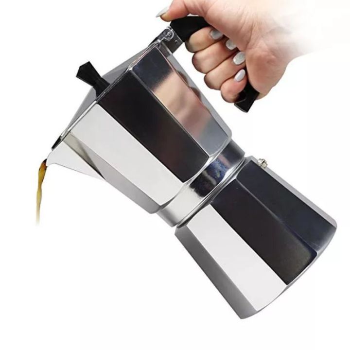 ชุดทำกาแฟสดเองที่บ้าน-ชุดชงกาแฟสด-moka-pot-กาต้มกาแฟ-3cups-150ml-ที่บดกาแฟแบบสแตนเลส-เตาแก๊สแค้มปิ้งพกพา