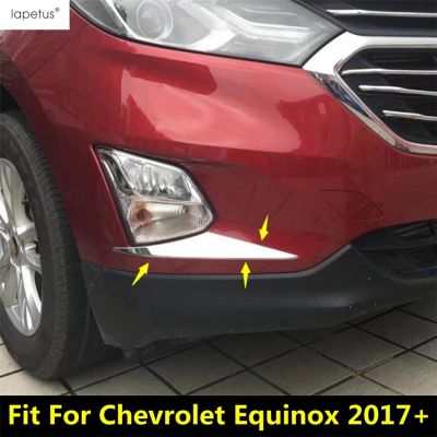 ชุดแต่งฝาปั้นคิ้วด้วยไฟไฟตัดหมอกกันชนหน้าโครเมียม2ชิ้นสำหรับ Chevrolet Equinox 2017 - 2020
