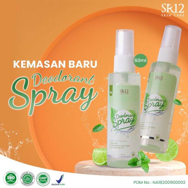 Deodorant Spray SR12 herbal original aman untuk bumil dan busui