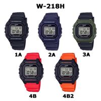 CASIO นาฬิกาข้อมือ รุ่น W-218H สายเรซิน ระบบดิจิตอล