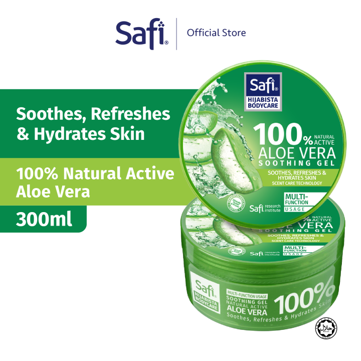 SAFI Hijabista Bodycare Soothing Gel Aloe Vera 300 ml [Halal Beauty