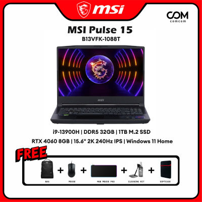 NOTEBOOK (โน้ตบุ๊ค) MSI PULSE 15 B13VFK-1088TH (TITANIUM GRAY) BY COMCOM