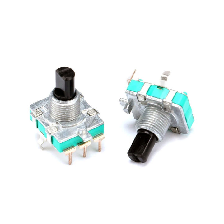 10pcs-360องศาองศา-rotary-audio-encoder-coding-รหัสสวิทช์-ec16-e16-digital-potentiometer-ความยาว15mm