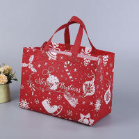 Handbag Storage Bag Santa Claus Handbag Cartoon Gifts Bag Christmas Handbag Non-woven Handbag Christmas Gifts Bag