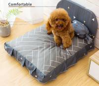 Dog Bed Mat for Small Dogs Cute Cat Beds House Princess Bed Sofa Dog Kennel Warm Sleeping Washable Cushion