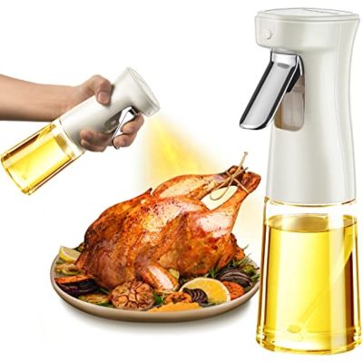 ❏✠♣ 280ml Oil Sprayer for Salad Making Air Fryer Cooking Glass Olive Oil Sprayer Olive Oil Spray Bottle Kitchen Gadgets Accessories