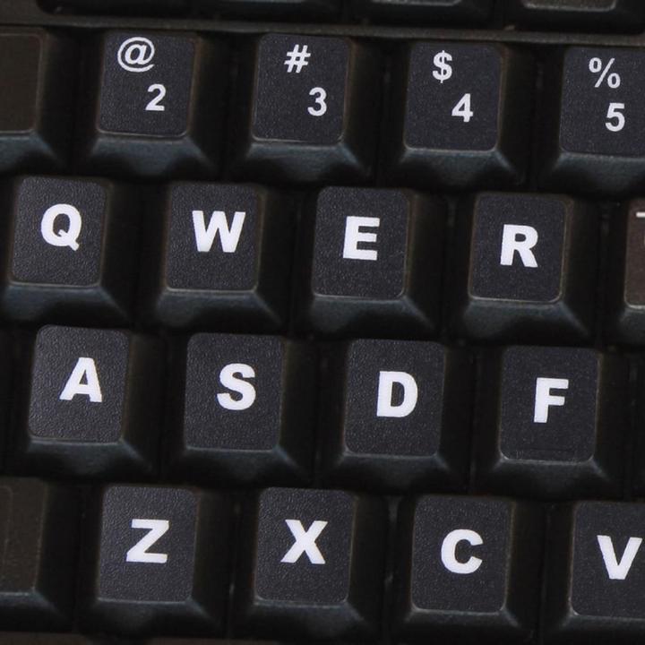 แป้นพิมพ์ฟิล์มปกอิสระวางสติกเกอร์แป้นพิมพ์ภาษาอังกฤษสำหรับแล็ปท็อปแป้นพิมพ์คอมพิวเตอร์โน๊ตบุ๊ค