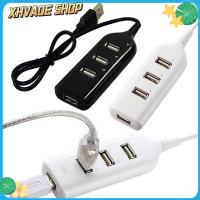 XHVAQE ฮับ2.0ไมโคร USB ขนาดเล็กแบบพกพาแล็ปท็อป PC อะแดปเตอร์เครื่องแยกอเนกประสงค์4พอร์ต