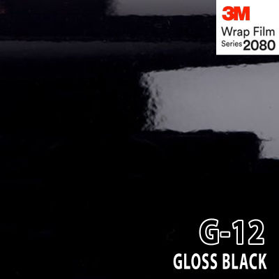 3M Wrap Film series 2080 สติ๊กเกอร์ติดรถแบบเงาสีดำ (100cm.x150cm.)