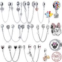 【HOT】✒℗ 925 Sterling Safety chain balloon classic series Charms Beads Original Bead