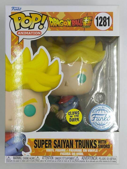 Funko Pop Dragon Ball Super Saiyan Trunks with Sword [เรืองแสง] 1281