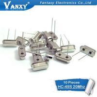 10pcs hc-49s 20MHz 20.000mhz HC49S 20M 20ppm 20pF quartz resonator