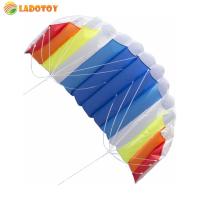 Dual-line Parafoil Kite Soft Parachute Stunt Kite with Handle Cord Power Parafoil Kites Surfing Beach Kites for Adults and Kids