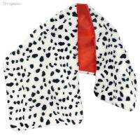 ● Womens Leopard Dot Shawl Cruella Accessories Witch Cape Evening Costume