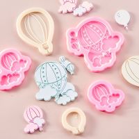 Hot Air Balloon Clouds Rainbow Silicone Mold Chocolate Baking Fondant Cake Decorating Tools Handmade Candle Mold Clay Supplies Bread Cake  Cookie Acce