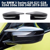 G30 G38สีดำสดใสฝาปิดกระจกมองหลังปีกข้างสำหรับ BMW 3 4 5 7ชุด G20 G21 G28 G22 G11 G12รถพวงมาลัยซ้ายรถพวงมาลัยขวาสไตล์ M4