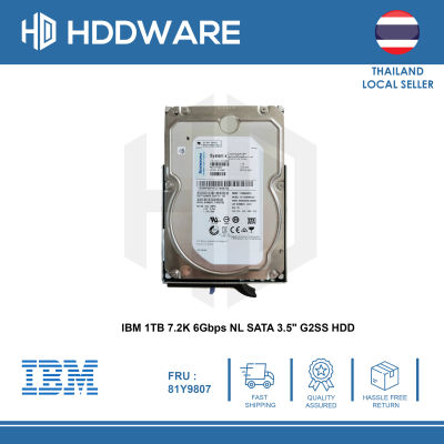 IBM 1TB 7.2K 6Gbps NL SATA 3.5 G2SS HDD // 81Y9806 // 81Y9807 // 81Y3867