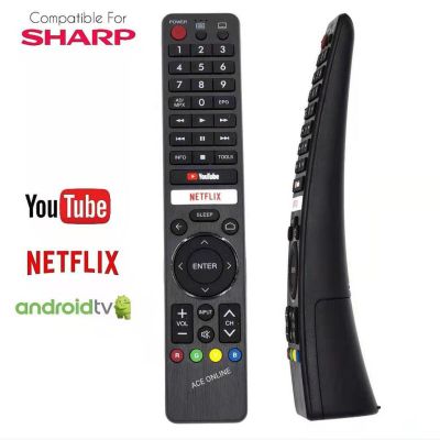 Sharp รีโมตคอนโทรลสมาร์ททีวี LED Android 326 เข้ากันได้กับ GB326WJSA GB238WJSA GB105WJSA GA806WJSA GA840WJS