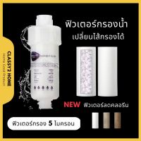 ที่กรองน้ำ ฟิลเตอร์กรองน้ำ ถอดเปลี่ยนไส้กรองได้ กรองน้ำ กรอง ฝักบัว (CH-052) FLITER