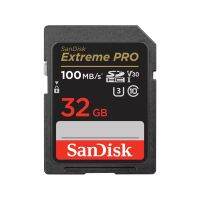 การ์ด SD 32gb SanDisk Extreme Pro UHS-I 4K U3 สูงสุด 100Mbps รับประกันตลอดอายุการใช้งาน