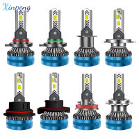 Xinpeng หลอดไฟหน้า X55 LED 12V 24V 55W 4800LM 6500K สว่างตัวเปลี่ยนฮาโลเจนปลั๊กเล่นกระเป๋าเป้กันน้ำ IP68 2ชิ้น