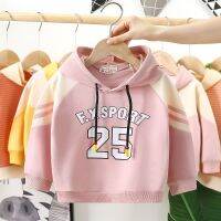 1-3years เด็ก Hoodies สี Macthing หลวมแฟชั่นเด็ก Unisex เสื้อผ้า Band Designer Hooded เสื้อกันหนาว Casual Girls Sweatshirts