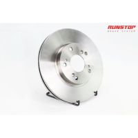 RUNSTOP รันสตอป brake disc จานเบรคหน้า แบบเรียบ ขนาดเดิม 282 HONDA  รุ่น ACCORD 2003 2.4 3.0 V G7 ราคาต่อคู่