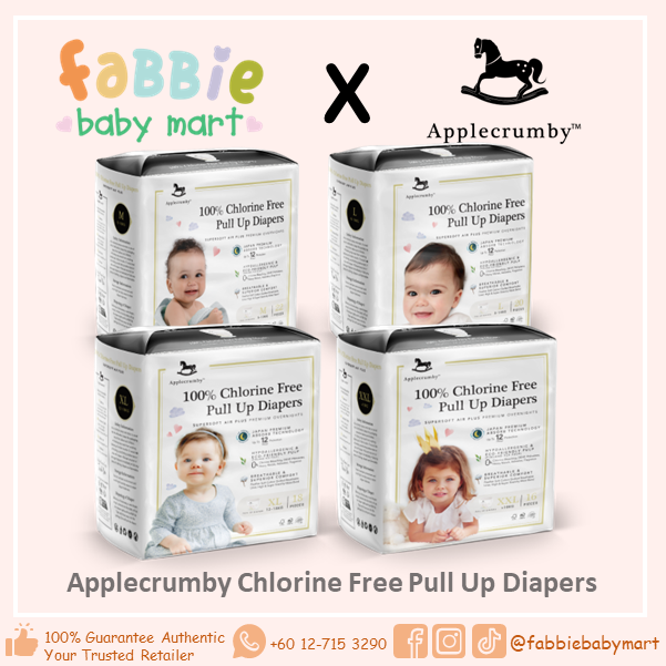 Applecrumby Chlorine Free Premium Overnight Baby Pull Up Diapers Lazada