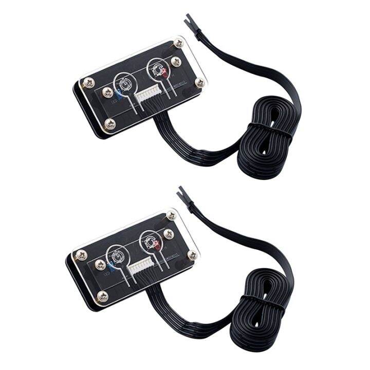 2X Desktop Computer Switch External Power Switch Power Button+Restart ...