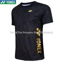 ❇☢┋ New YONEX badminton shirt Mens and womens short-sleeved quick-drying breathable badminton shirt Competition training team uniform