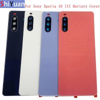 【✱2023 HOT✱】 jiejiu65879742 ฝาครอบแผงประตูหลังที่อยู่อาศัยเคสสำหรับ Sony Xperia 10 Iii ฝาหลังที่มีชิ้นส่วนฝาครอบเลนส์กล้อง